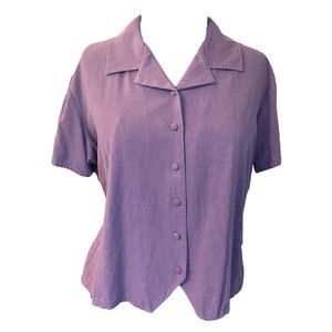 Vintage Short Sleeve Button Up